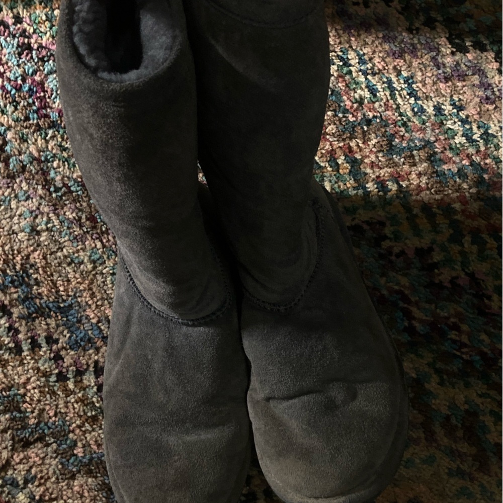 BearPaw Charcoal Suede Winter Boots